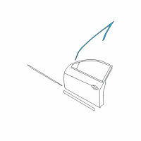 OEM Nissan Altima Tape-Front Door Outside, LH Diagram - 80813-JA000