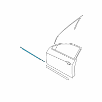 OEM 2012 Nissan Altima MOULDING Assembly - Front Door Outside, LH Diagram - 80821-JA01A