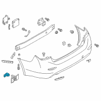 OEM 2018 Infiniti Q50 Distance Sensor Assembly Diagram - 28438-6HE2A