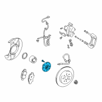 OEM Toyota MR2 Spyder Hub Diagram - 42301-17040