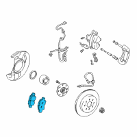 OEM 2000 Toyota MR2 Spyder Rear Pads Diagram - 04466-17100