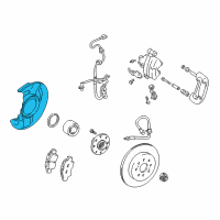 OEM Toyota MR2 Spyder Splash Shield Diagram - 47881-17070