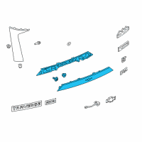 OEM 2019 Chevrolet Traverse Applique Diagram - 84382921