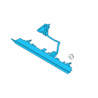 OEM 2017 Lincoln MKC High Mount Lamp Diagram - EJ7Z-13A613-A