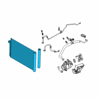 OEM 2009 BMW 535i xDrive Condenser Air Conditioning With Drier Diagram - 64-50-9-122-827