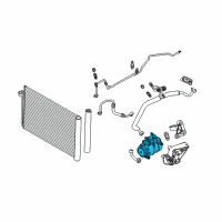 OEM 2010 BMW M3 Air Conditioning Compressor Diagram - 64-50-9-180-550