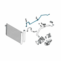 OEM BMW 535i xDrive Pressure Hose, Condenser, Evaporator Diagram - 64-50-9-181-857