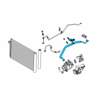 OEM BMW 530i Suction Pipe Diagram - 64-53-9-155-334