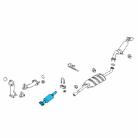 OEM 2009 Ford Escape Catalytic Converter Diagram - 9L8Z-5E212-G