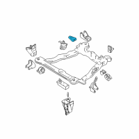 OEM 2006 Hyundai Tiburon Engine Mounting Support Bracket Diagram - 21815-2C000