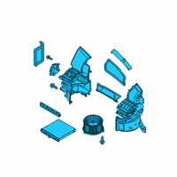 OEM Toyota Yaris Blower Assembly Diagram - 87130-WB003