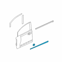 OEM 2010 Honda Civic Protector, L. FR. Door *NH756P* (SPECTRUM WHITE PEARL) Diagram - 75322-SNA-A01YA