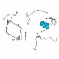 OEM 2009 Toyota RAV4 Compressor Assembly Diagram - 88310-0R014