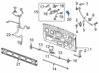 OEM Chevrolet Silverado Lock Cylinder Diagram - 13536169