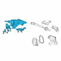 OEM 2011 Acura RL Column Sub-Assembly, Steering Diagram - 53260-SJA-A01