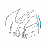 OEM 2011 Acura RL Sash, Right Front Door Center (Lower) Diagram - 72231-SJA-A01