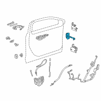 OEM 2014 Cadillac XTS Door Check Diagram - 23190011