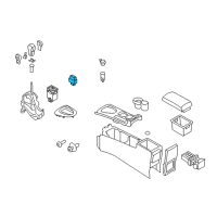 OEM Nissan Rogue Select Switch Assembly-Heat Seat (Driver) Diagram - 25500-JA00A