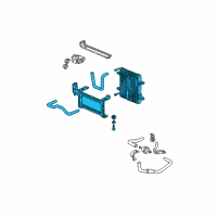 OEM 2001 Honda Civic Cooler Assy. (ATf) Diagram - 25500-PMP-000