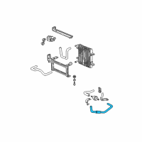 OEM 2002 Honda Civic Hose (350MM) (ATf) Diagram - 25212-PLR-005