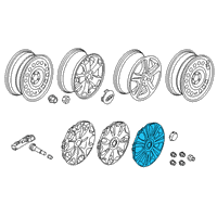 OEM 2022 Ford Transit Connect Wheel Cover Diagram - KT1Z-1130-A