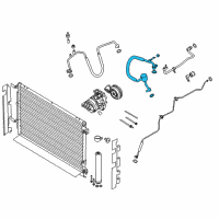 OEM Ford Mustang AC Hose Diagram - FR3Z-19D742-C