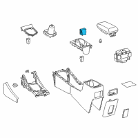 OEM 2016 Scion iM Cup Holder Diagram - 55618-12090-C0