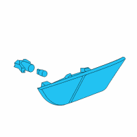 OEM 2019 Honda Odyssey Light Assembly, Right Front Side Marker Diagram - 33800-THR-A01