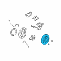 OEM 2007 Saturn Outlook Rotor Diagram - 22768973