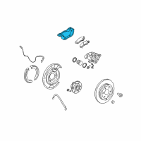 OEM 2017 Chevrolet Traverse Caliper Support Diagram - 15855617