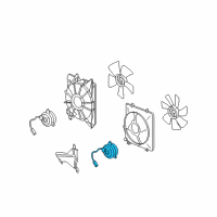 OEM 2010 Acura TSX Motor, Cooling Fan (Denso) Diagram - 38616-R74-003