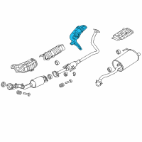 OEM 2019 Nissan Kicks INSULATOR - Heat, Rear Floor Diagram - 74762-1HL0C