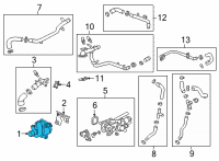 OEM 2021 Cadillac CT4 Water Pump Diagram - 55508938