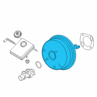 OEM 2011 BMW X3 Power Brake Booster Diagram - 34-33-6-797-469