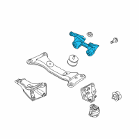 OEM 2007 BMW 328xi Automatic Transmission Mount Bracket Diagram - 22-32-6-760-306