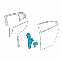 OEM 2014 Buick LaCrosse Window Regulator Diagram - 22836742