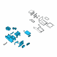OEM 2007 Nissan Pathfinder Box Assy-Console, Front Floor Diagram - 96910-EA402