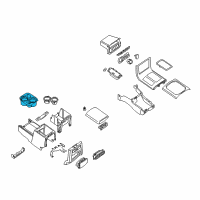 OEM 2010 Nissan Pathfinder Cup Holder Assembly Diagram - 96966-EA100