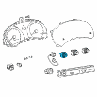 OEM 2014 Scion tC Dash Control Unit Diagram - 55901-21040