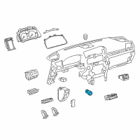 OEM 2014 Lexus LS460 Switch, Push Start Diagram - 89611-50016