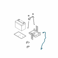 OEM 2012 Nissan Rogue Cable Assy-Battery Earth Diagram - 24080-JG30A