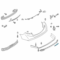 OEM 2015 Ford Fusion Reflector Diagram - DS7Z-13A565-J