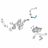 OEM BMW COOLANT RETURN LINE Diagram - 17-12-8-654-852