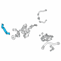 OEM 2022 BMW X3 LINE FROM COOLANT PUMP-CYLIN Diagram - 11-53-8-650-984