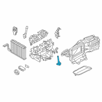 OEM 2016 BMW 650i Gran Coupe Temperature Sensor Diagram - 64-11-9-166-109