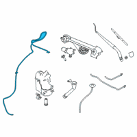 OEM 2021 Nissan Altima Hose-Washer Diagram - 28935-6CA0A