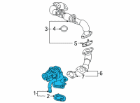 OEM GMC Yukon XL EGR Valve Diagram - 55510043