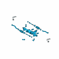 OEM Lexus GS460 Link Assy, Power Steering Diagram - 44200-30611