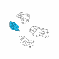 OEM 2006 Dodge Ram 3500 Bracket-Engine Mount Diagram - 52121505AC