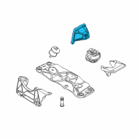 OEM 2004 BMW 760i Engine Mount Bracket Right Diagram - 22-11-6-758-432